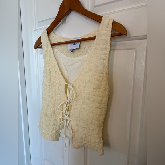 Yllw the Label Tatum Bubble Tie Front Vest XS - Picture 10 of 14